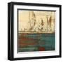 Calm Waters Square II-Kingsley-Framed Art Print