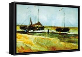 Calm Weather-Vincent van Gogh-Framed Stretched Canvas