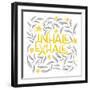 Calm Words II Yellow Gray-Gia Graham-Framed Art Print