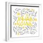 Calm Words II Yellow Gray-Gia Graham-Framed Art Print