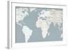 Calm World Map Crop-Moira Hershey-Framed Art Print