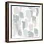 Calm World Map Pattern XII-Moira Hershey-Framed Art Print