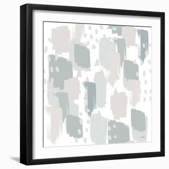 Calm World Map Pattern XII-Moira Hershey-Framed Art Print