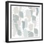 Calm World Map Pattern XII-Moira Hershey-Framed Art Print