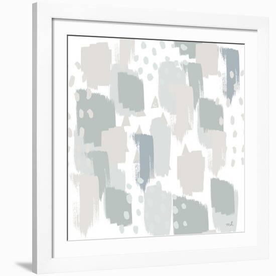 Calm World Map Pattern XII-Moira Hershey-Framed Art Print