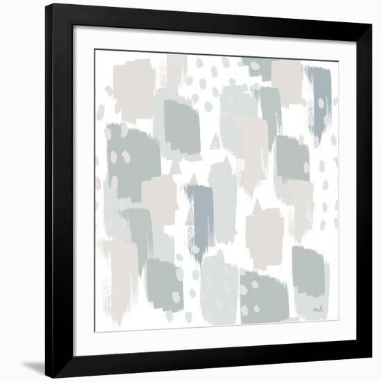 Calm World Map Pattern XII-Moira Hershey-Framed Art Print