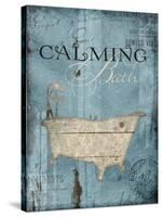 Calming Bath-Jace Grey-Stretched Canvas