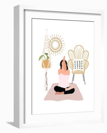 Calming Yoga-Leah Straatsma-Framed Art Print