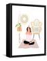 Calming Yoga-Leah Straatsma-Framed Stretched Canvas