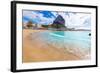 Calpe Playa Cantal Roig Beach near Penon De Ifach at Alicante Spain-holbox-Framed Photographic Print
