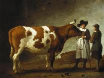 Butcher with a Bull-Calraet Abraham-Framed Giclee Print