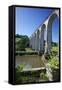 Calstock Railway Viaduct, Tamar Valley, Cornwall, England, United Kingdom, Europe-Rob Cousins-Framed Stretched Canvas