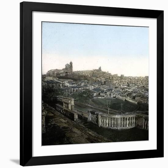 Caltagirone (Sicily, Italy), Overview, Circa 1860-Leon, Levy et Fils-Framed Photographic Print