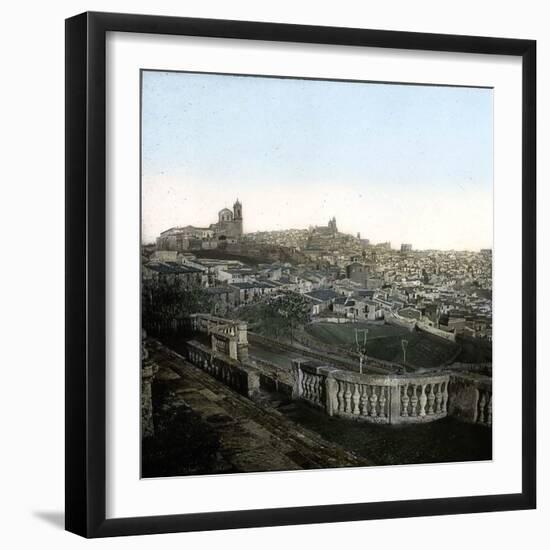 Caltagirone (Sicily, Italy), Overview, Circa 1860-Leon, Levy et Fils-Framed Photographic Print