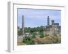 Calton Hill Monuments, Edinburgh, Lothian, Scotland, United Kingdom-Guy Thouvenin-Framed Photographic Print