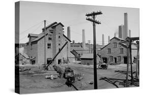 Calumet and Hecla Smelters-null-Stretched Canvas
