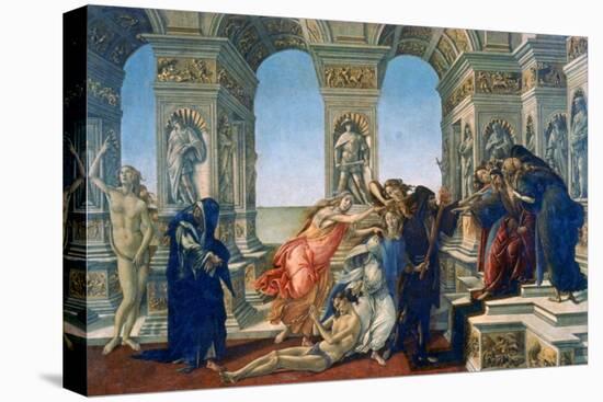 Calumny of Apelles, 1497-1498-Sandro Botticelli-Stretched Canvas