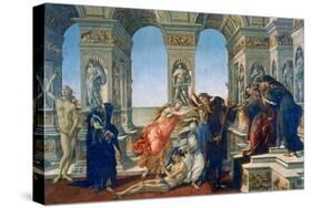 Calumny of Apelles, 1497-1498-Sandro Botticelli-Stretched Canvas