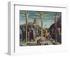 Calvary, Central Predella Panel from the St. Zeno of Verona Altarpiece, 1456-60-Andrea Mantegna-Framed Giclee Print