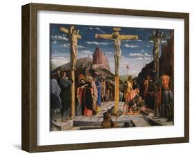 Calvary, Christ on the Cross-Andrea Mantegna-Framed Giclee Print