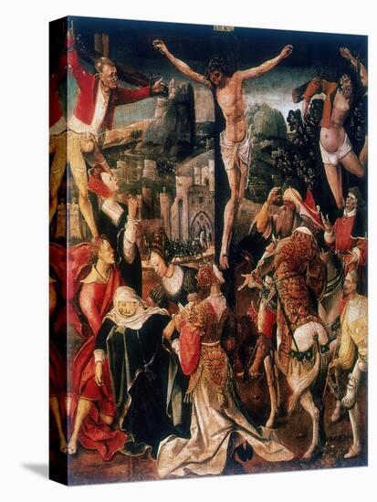 Calvary, Late 15th/Early 16th Century-Cornelius Engebrechtsz-Stretched Canvas