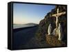 Calvary of Christ Roadside Shrine, Slea Head, County Kerry, Munster, Republic of Ireland, Europe-Dominic Harcourt-webster-Framed Stretched Canvas