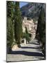 Calvary Steps with View over Old Town, Pollenca (Pollensa), Mallorca (Majorca), Balearic Islands, S-Stuart Black-Mounted Photographic Print