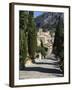 Calvary Steps with View over Old Town, Pollenca (Pollensa), Mallorca (Majorca), Balearic Islands, S-Stuart Black-Framed Photographic Print