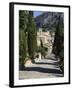 Calvary Steps with View over Old Town, Pollenca (Pollensa), Mallorca (Majorca), Balearic Islands, S-Stuart Black-Framed Photographic Print