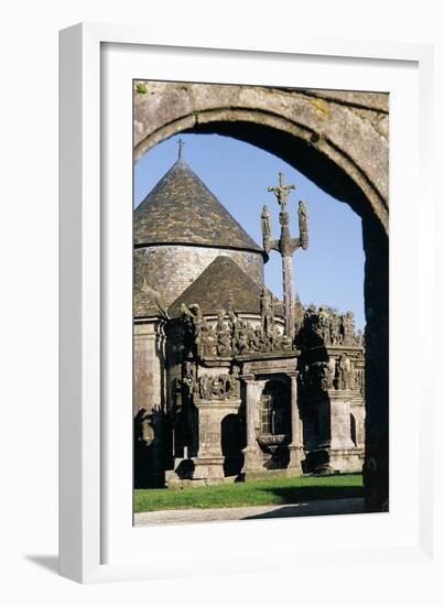 Calvary with Scenes from Passion of Christ, Parish Close of Guimiliau-null-Framed Giclee Print
