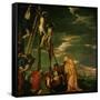 Calvary-Paolo Veronese-Framed Stretched Canvas