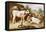 Calves and Poultry by a Byre-Walter Hunt-Framed Stretched Canvas