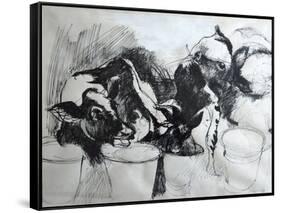 Calves; day-old-Brenda Brin Booker-Framed Stretched Canvas