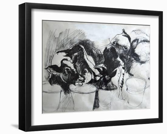 Calves; day-old-Brenda Brin Booker-Framed Giclee Print