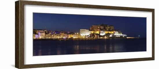 Calvi at Night, Balagne, Corsica, France, Mediterranean, Europe-Markus Lange-Framed Photographic Print