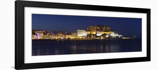 Calvi at Night, Balagne, Corsica, France, Mediterranean, Europe-Markus Lange-Framed Photographic Print