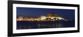 Calvi at Night, Balagne, Corsica, France, Mediterranean, Europe-Markus Lange-Framed Photographic Print