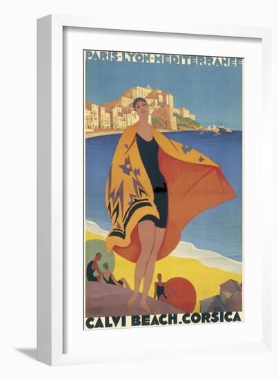 Calvi Beach, Corsica-null-Framed Photographic Print