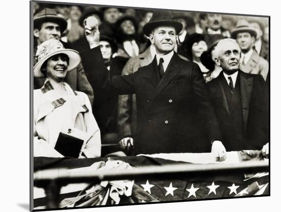 Calvin Coolidge (1872-1933)-null-Mounted Giclee Print