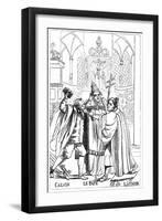 Calvin, Luther and the Pope Fighting Each Other, Published 1600-null-Framed Giclee Print
