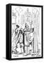 Calvin, Luther and the Pope Fighting Each Other, Published 1600-null-Framed Stretched Canvas