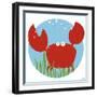 Calvin the Crab-Erica J. Vess-Framed Art Print