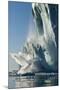 Calving Iceberg in Disko Bay in Greenland-null-Mounted Photographic Print