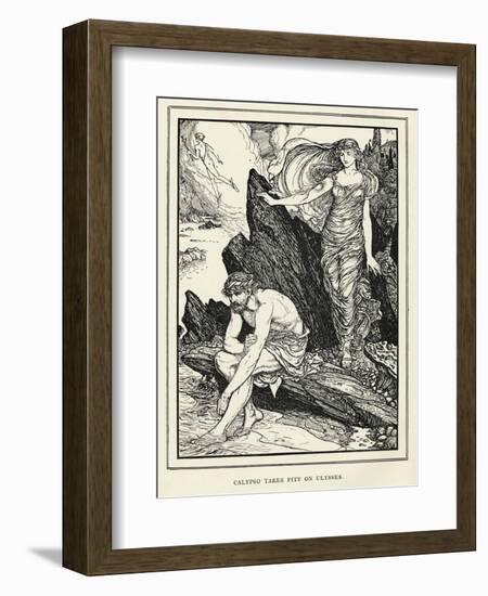 Calypso and Odysseus-Henry Justice Ford-Framed Art Print