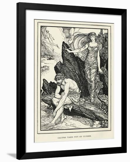 Calypso and Odysseus-Henry Justice Ford-Framed Art Print