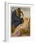 Calypso and Odysseus-Erich Von Kugelgen-Framed Art Print