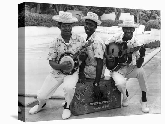 Calypso Band Members, C.1965-null-Stretched Canvas