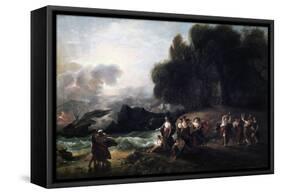 Calypso's Reception of Telemachus and Mentor, 1801-Benjamin West-Framed Stretched Canvas