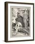 Calypso Takes Pity on Ulysses, from 'Tales of the Greek Seas' by Andrew Lang, 1926-Henry Justice Ford-Framed Giclee Print