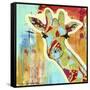 Calypso the Giraffe-Jennifer McCully-Framed Stretched Canvas